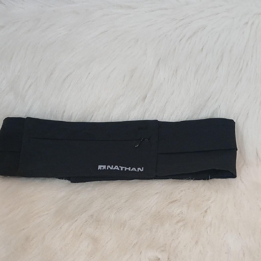Natan Zipster Running  Black Fitness Belt Sz XXS